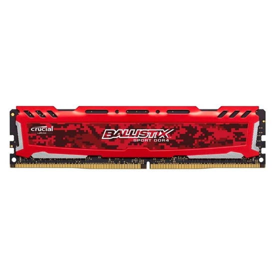 Imagem de MEMORIA DESKTOP BALLISTIX SPORT 16GB - DDR4 2400 MHZ - CL16 - PC419200 - UDIMM - VERMELHA- MICRON