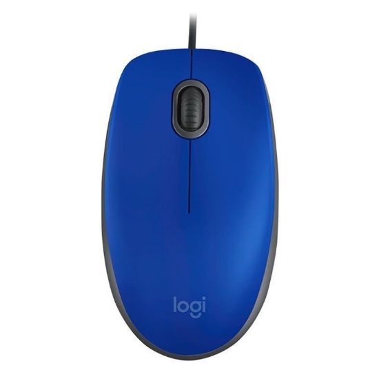 Imagem de MOUSE COM FIO M110 AZUL LOGITECH