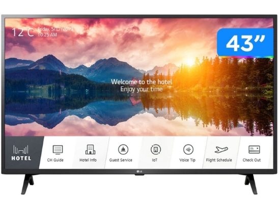 Imagem de LG HOTEL TV PRO:CENTRIC SMART 43'' 4K, UHD,  HDR10 PRO, WI-FI, BLUETOOTH, WEBOS 5.0