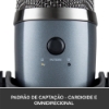 Imagem de MICROFONE CONDENSADOR USB BLUE SNOWBALL ICE PRETO