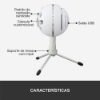 Imagem de MICROFONE CONDENSADOR USB BLUE SNOWBALL ICE PRETO