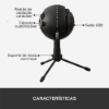 Imagem de MICROFONE CONDENSADOR USB BLUE SNOWBALL ICE PRETO
