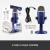 Imagem de MICROFONE CONDENSADOR USB BLUE SNOWBALL ICE PRETO