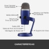 Imagem de MICROFONE CONDENSADOR USB BLUE SNOWBALL ICE PRETO