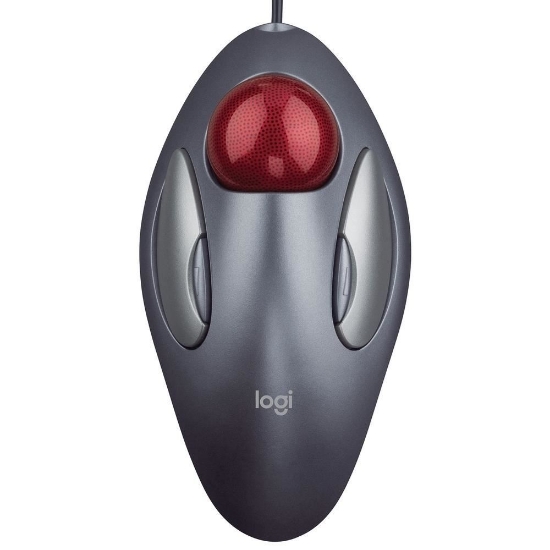 Imagem de MOUSE COM FIO TRACKBALL CINZA LOGITECH