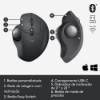 Imagem de MOUSE OPTICO TRACKBALL SEM FIO RECARREGAVEL MX ERGO - LOGITECH