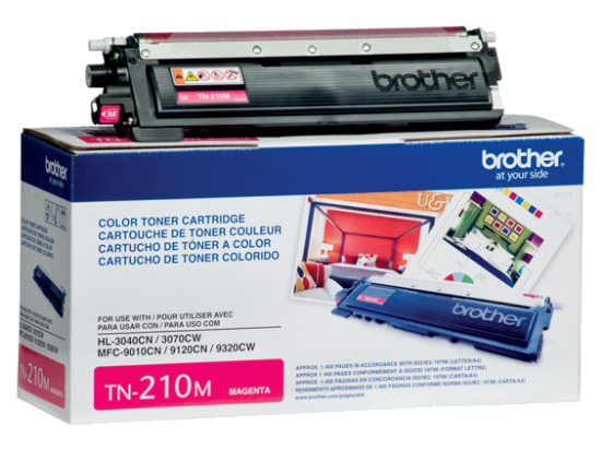 Imagem de BROTHER TONER MAGENTA TN210MBR COM RENDIMENTO PARA ATE 1400 IMPRESSOES                                                                                                                                                                          